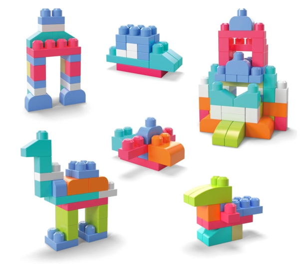 Mega Bloks Klocki Zestaw 60 el torba różowa - 331512 - zdjęcie 4
